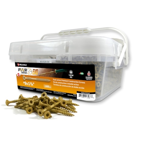 #9 x 1 3/4 in., 1500 PK