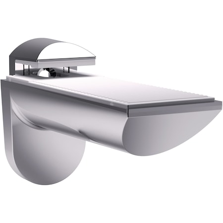 Richelieu 2-Pack Kaiman Collection Glass Shelf Support Bracket, Adjustable for Glass or Wood Shelf, Chrome 161022140