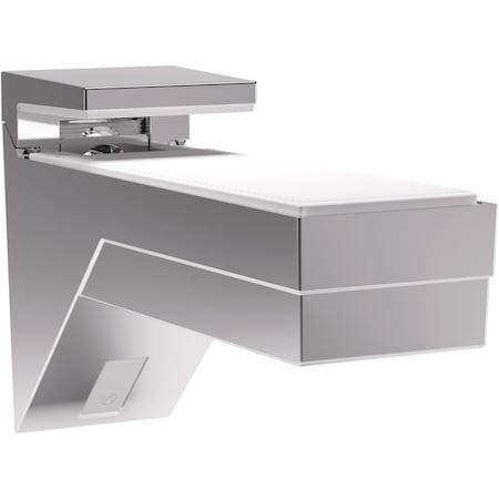 Richelieu 2-Pack Kalabrone Collection Glass Shelf Support Bracket for Glass or Wood Shelf, Chrome 166210140