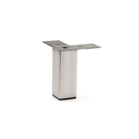 Richelieu Contemporary Furniture Leg, 3 15/16 in (100 mm), Brushed Nickel 176138195