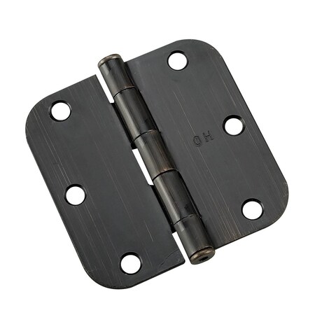 Richelieu 2Pack 3 12inch 89 mm Full Mortise Butt Hinge  58 Radius, OilRubbed Bronze 1821ORBB