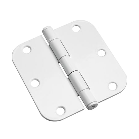 Richelieu 2Pack 3 12inch 89 mm Full Mortise Butt Hinge  58 Radius, White 1821WB