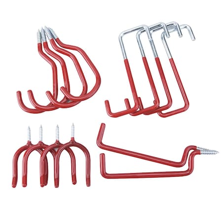 Onward Storage Hook Assortment, Red, 14PK 2270R