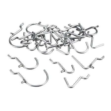 Onward Utility Hooks for Pegboard , Zinc, 26PK 2349R