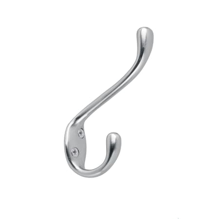 Onward 4 14inch 108 mm HeavyDuty Utility Metal Coat Hook, Brushed Chrome Finish 237BCV