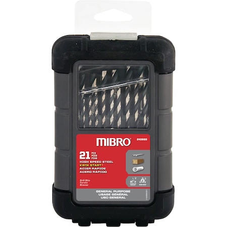 Richelieu (21-Piece) High-Speed Steel Drill Bit Set 240660