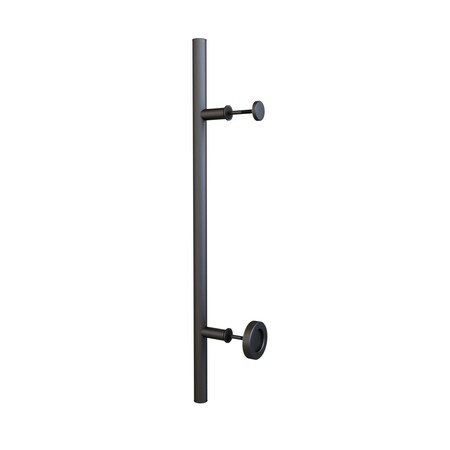 Onward Handle with Knob for Wood Door, Black 246207009MATBC