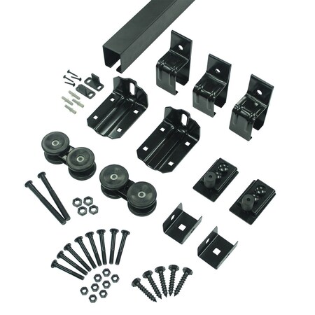 Onward 96 in Single Box Track Hardware Kit, Matte Black 24661008BC
