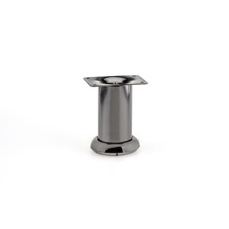 Richelieu Contemporary Furniture Leg, 3 15/16 in (100 mm), Black Nickel 2565010091