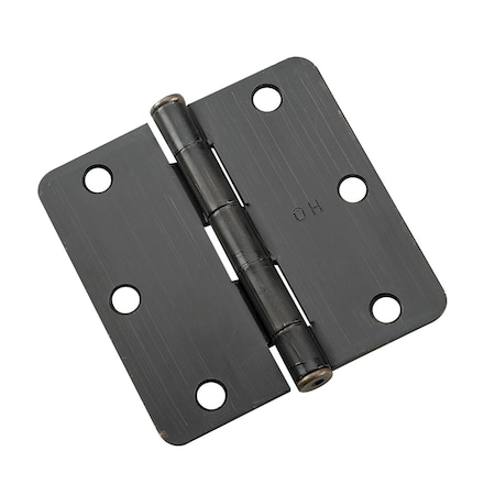 Richelieu 2Pack 3in 76 mm Full Mortise Butt Hinge  14 Radius, OilRubbed Bronze 2820ORBB