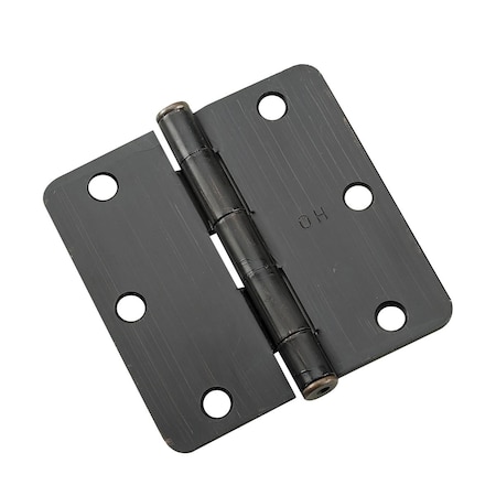 Richelieu 2Pack 3 12inch 89 mm Full Mortise Butt Hinge 14 Radius, OilRubbed Bronze 2821ORBB
