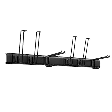 Onward 48inch 1210 mm Black Metal Ski and Snowboard Storage System with 220 lb Load Rating 29007S