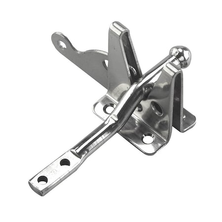 Onward 4 1316inch 123 mm Automatic Gate Latch, Stainless Steel 301SSR
