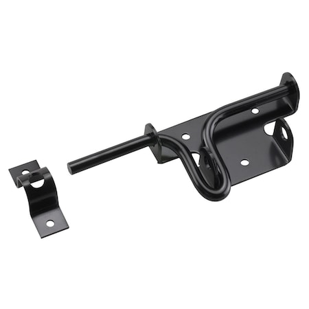 Onward 4 316inch 107 mm SlideAction Gate Latch, Black 303FBV