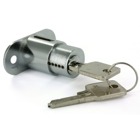 Richelieu 78 in 22 mm PushButton Lock for max 78 in 22 mm Panel Thickness  Chrome 369470140