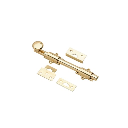 Onward 8inch 203 mm Surface Bolt, Brass 39208BV