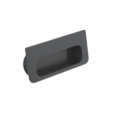Richelieu 4-1/4 in. (107 mm) Matte Black Contemporary Recessed Pull 40250900