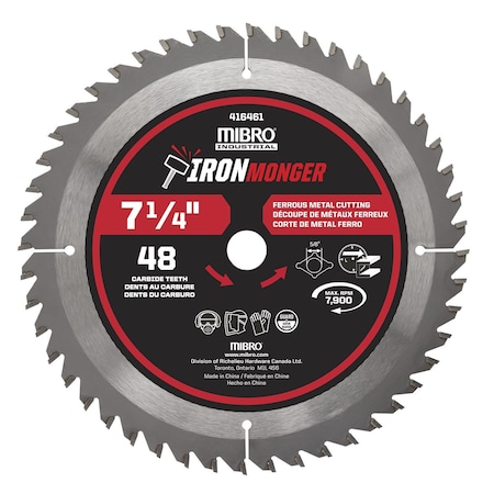 Richelieu 7 1/4-inch (184 mm) Carbide and Titanium Circular Saw Blade 416461