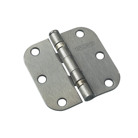 Richelieu 2Pack 3inch 76 mm Full Mortise Ball Bearing Hinge, Antique Nickel 41820ANB