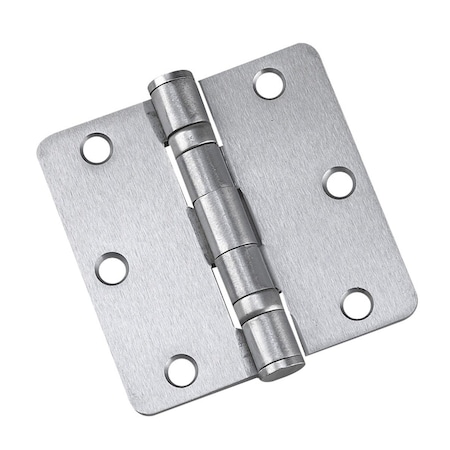 Richelieu 2Pack 3 12inch 89 mm Full Mortise Ball Bearing Butt Hinge, Brushed Chrome 42821BCB