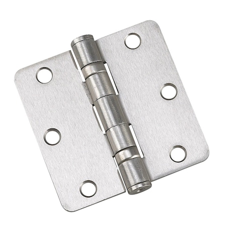 Richelieu 2Pack 3 12inch 89 mm Full Mortise Ball Bearing Butt Hinge, Brushed Nickel 42821NBB