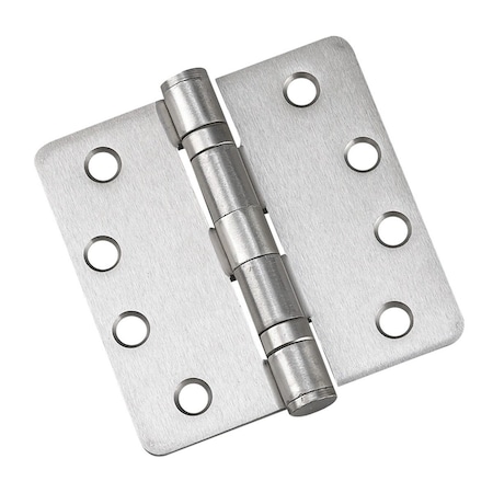 Richelieu 4inch 102 mm Full Mortise Ball Bearing Butt Hinge, Brushed Nickel 42822NBB