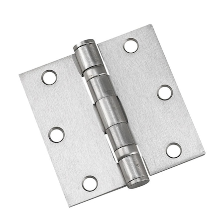 Richelieu 2Pack 3 12inch 89 mm Full Mortise Ball Bearing Butt Hinge, Brushed Nickel 4821NBB