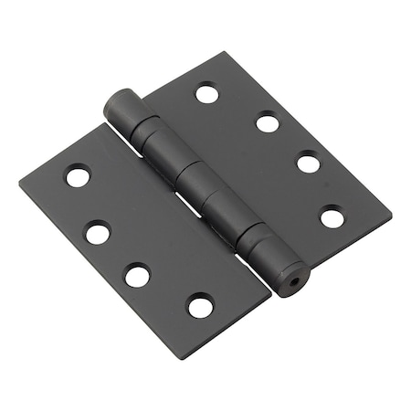 Richelieu 4inch 102 mm Full Mortise Ball Bearing Butt Hinge, Black 4822FBB