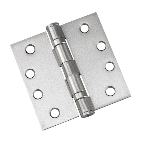 Richelieu 4inch 102 mm Full Mortise Ball Bearing Butt Hinge, Brushed Nickel 4822NBB