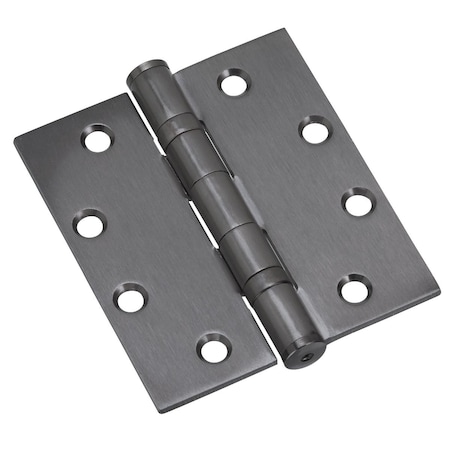Richelieu 4inch 102 mm Full Mortise Ball Bearing Butt Hinge, Antique Nickel 4823ANB