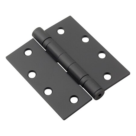 Richelieu 4inch 102 mm Full Mortise Ball Bearing Butt Hinge, Black 4823FBB