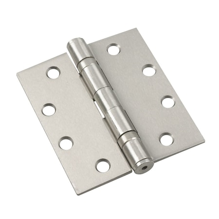 Richelieu 4 12inch 114 mm Full Mortise Ball Bearing Butt Hinge, Brushed Nickel 4823NBB