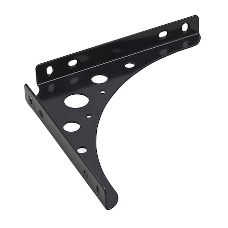 Onward 8 in x 8 in Heavy-Duty Decorative Shelf Bracket, Black Finish 4979BL08BC