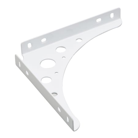 Onward 8 in x 8 in Heavy-Duty Decorative Shelf Bracket, White Finish 4979W08BC
