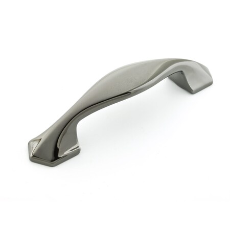 Richelieu 3 3/4 in (96 mm) Center-to-Center Black Nickel Transitional Drawer Pull 507896091