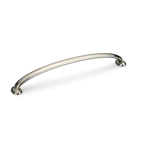 Richelieu 7 9/16 in (192 mm) Center-to-Center Brushed Nickel Traditional Drawer Pull 51278192195
