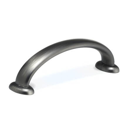 Richelieu Hardware 3 3/4 in (96 mm) Center-to-Center Antique Nickel Traditional Drawer Pull 5127896143