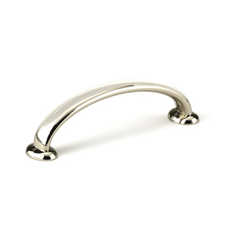 RICHELIEU HARDWARE 3 3/4 in (96 mm) Center-to-Center Polished Nickel Traditional Drawer Pull 5127896180