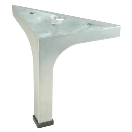 Richelieu Contemporary Furniture Leg, 4 23/32 in (120 mm), Aluminum 530312010