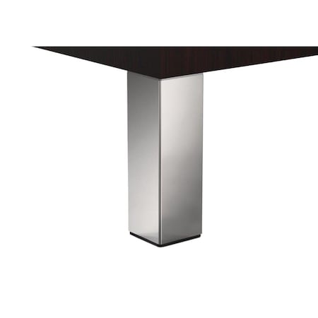 Richelieu Adjustable Furniture Leg, 7 7/8 in (200 mm), Chrome, PK 4 555200140