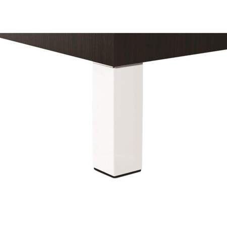 Richelieu Adjustable Furniture Leg, 11 3/4 in (300 mm), Matte White, PK 4 555300300