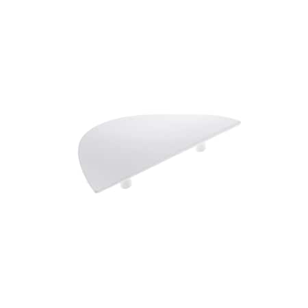 Richelieu 2 1/2 in (64 mm) Center-to-Center White Contemporary Cabinet Pull 55566430