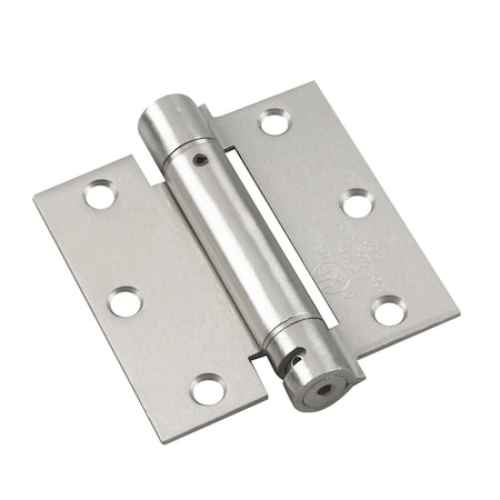 Richelieu 3 12inch 89 mm Full Mortise Adjustable Spring Hinge, Brushed Nickel 5821NBB1