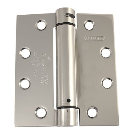 Richelieu 4 12inch 114 mm Full Mortise Adjustable Spring Hinge, Chrome 5823CB1