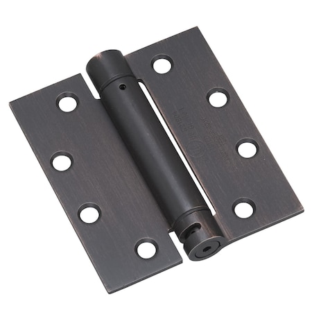 Richelieu 4 12inch 114 mm Full Mortise Adjustable Spring Hinge, OilRubbed Bronze 5823ORBB1