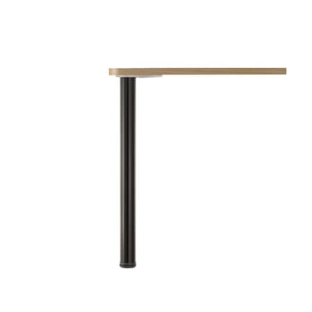 Richelieu Adjustable Bar Table Leg, 43 1/4 in (1100 mm), Black 615110190