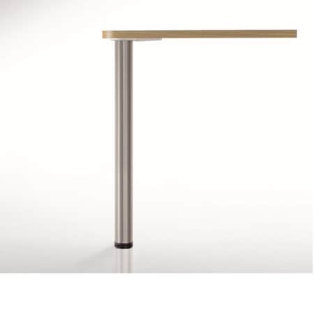 Richelieu Adjustable Table Leg, 34 1/4 in (870 mm), Brushed Chrome, PK 4 615870175