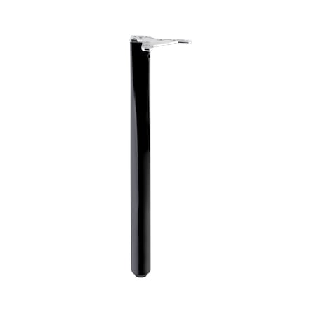 Richelieu Quadratonda Design Table Leg, 27 3/4 in (705 mm), Black, Adjustable 618705090