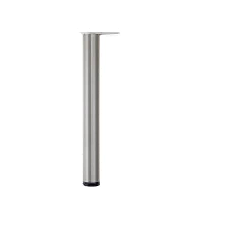 Richelieu Adjustable Table Leg, 40 1/8 in (1010 mm), Satin Chrome 620120145