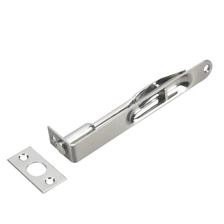 Onward 6inch 152 mm Flush Bolt, Brushed Nickel 63NBV
